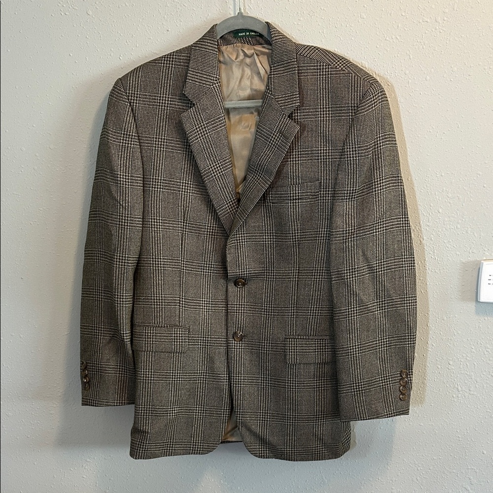 Ralph Lauren Brown Plaid Sport Coat